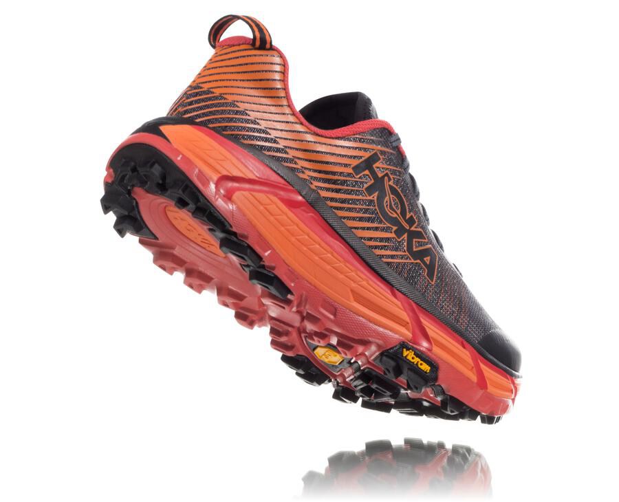 Hoka One One Trainers Mens Black/Red - EVO Mafate 2 - 07964MUNV